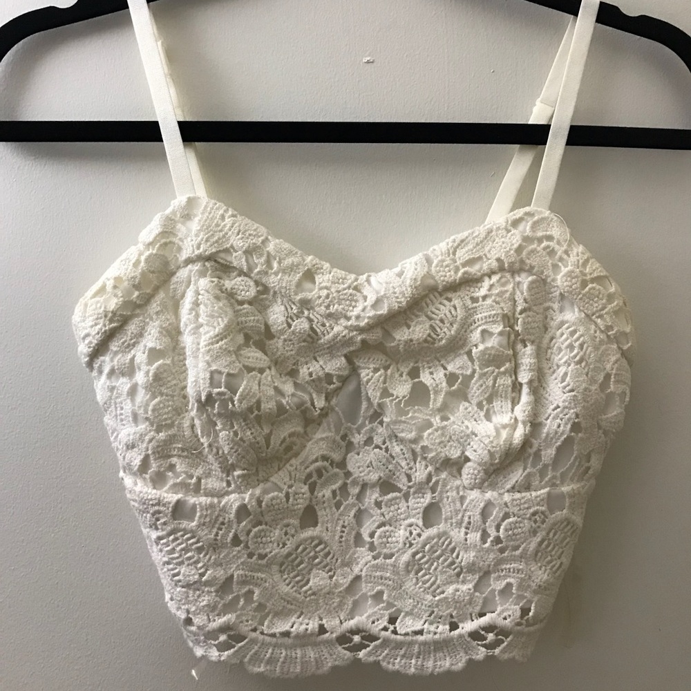 Lace crop top